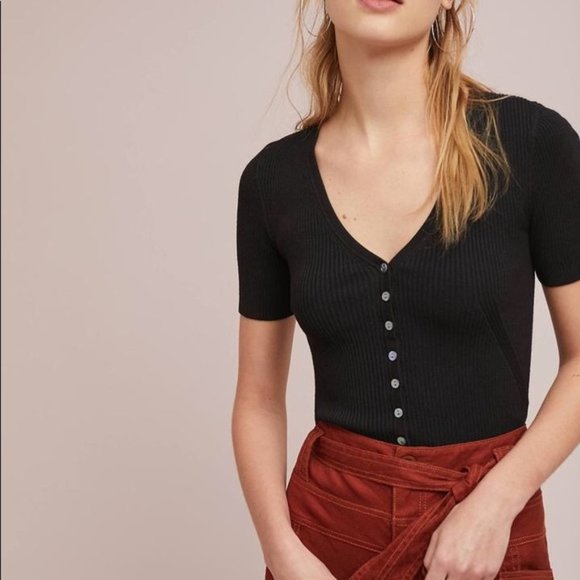 Anthropologie Sweaters - Moth Anthropologie Emmett Ribbed Button Cardigan